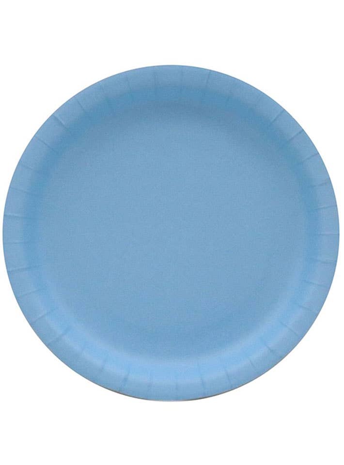 Image of Sky Blue 10 Pack 18cm Paper Plates