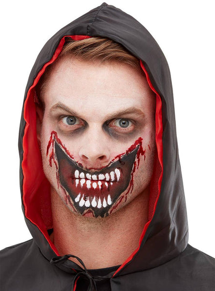 Image of Slashed Exposed Mouth Halloween Makeup Kit - Main Image