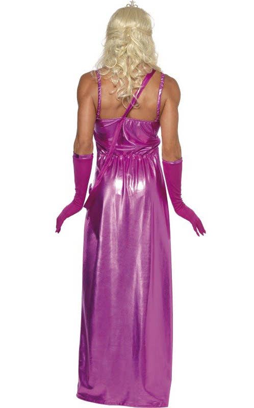 Shiny Pink Mr Miss World Men's Funny Costume - Back Image