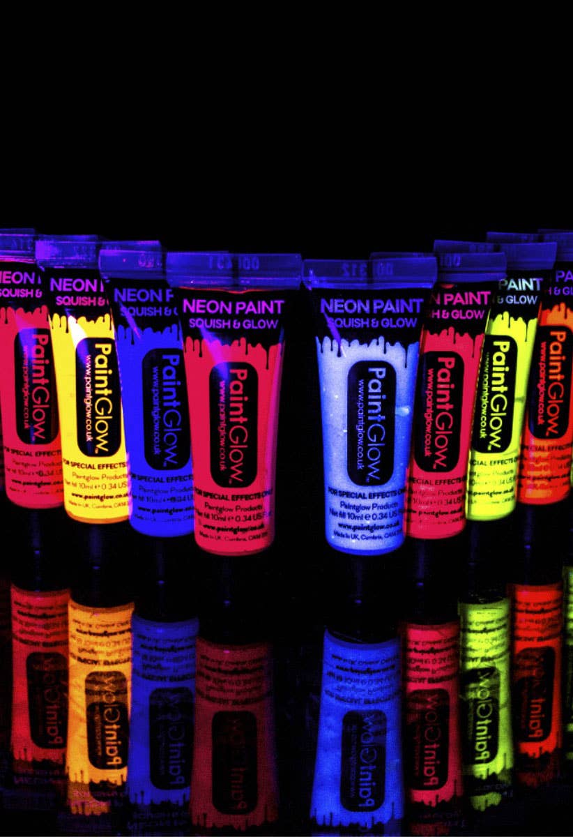 Fluro Yellow Blacklight Reactive Face and Body Cream Paint Alternate Image