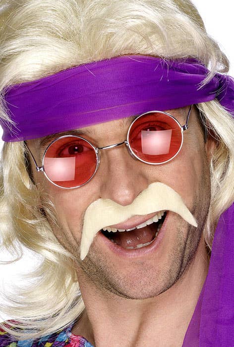 Blonde Seventies Tash Men's Costume Moustache