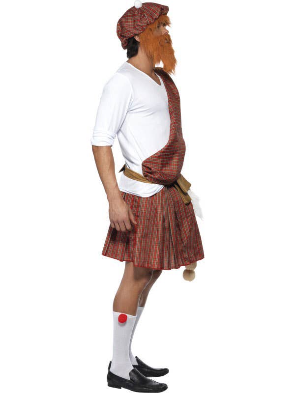 Novelty Well Hung Highlander Scotsman Men's Funny Costume Side View