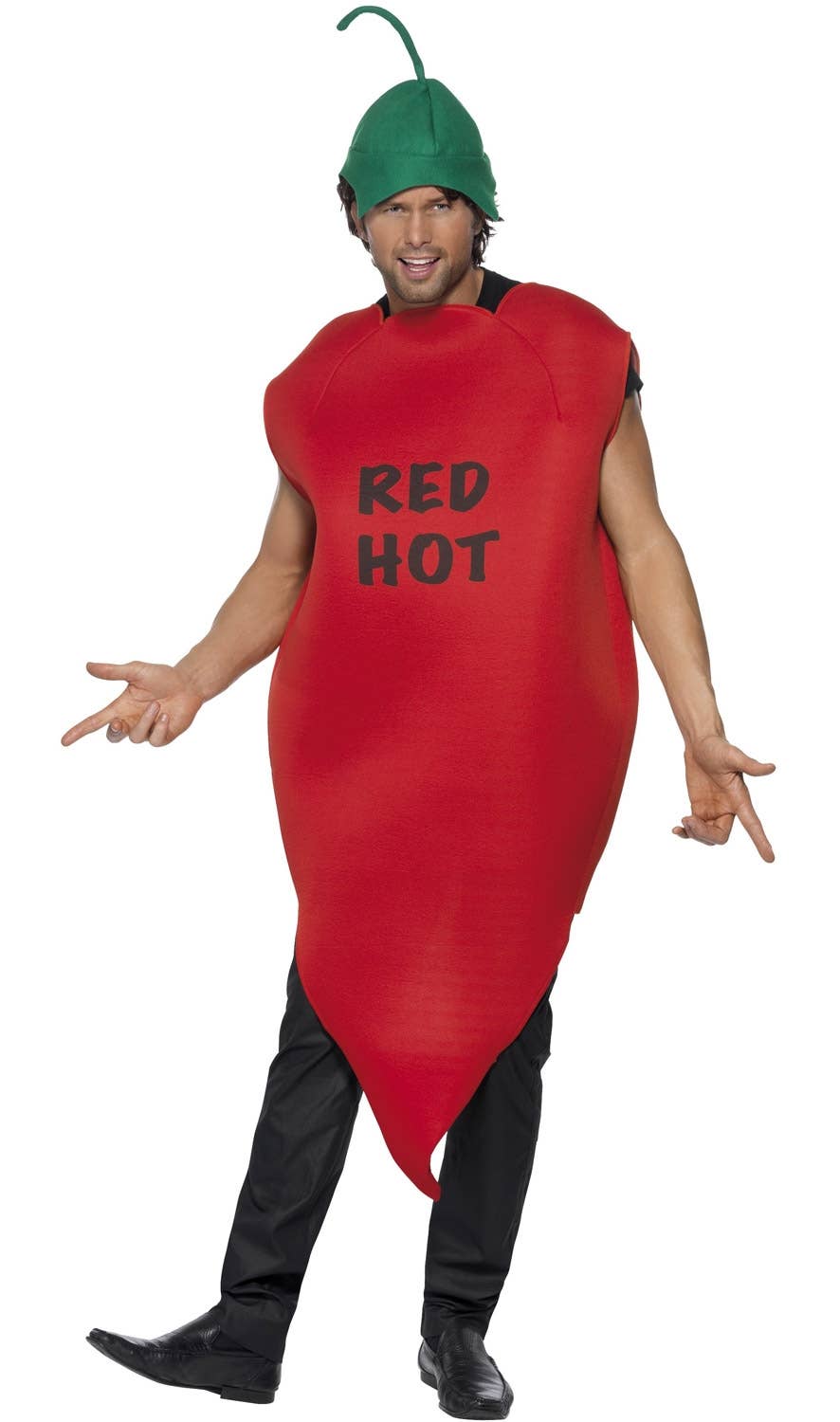 Novelty Adult's Red Hot Chilli Pepper Costume Image 2