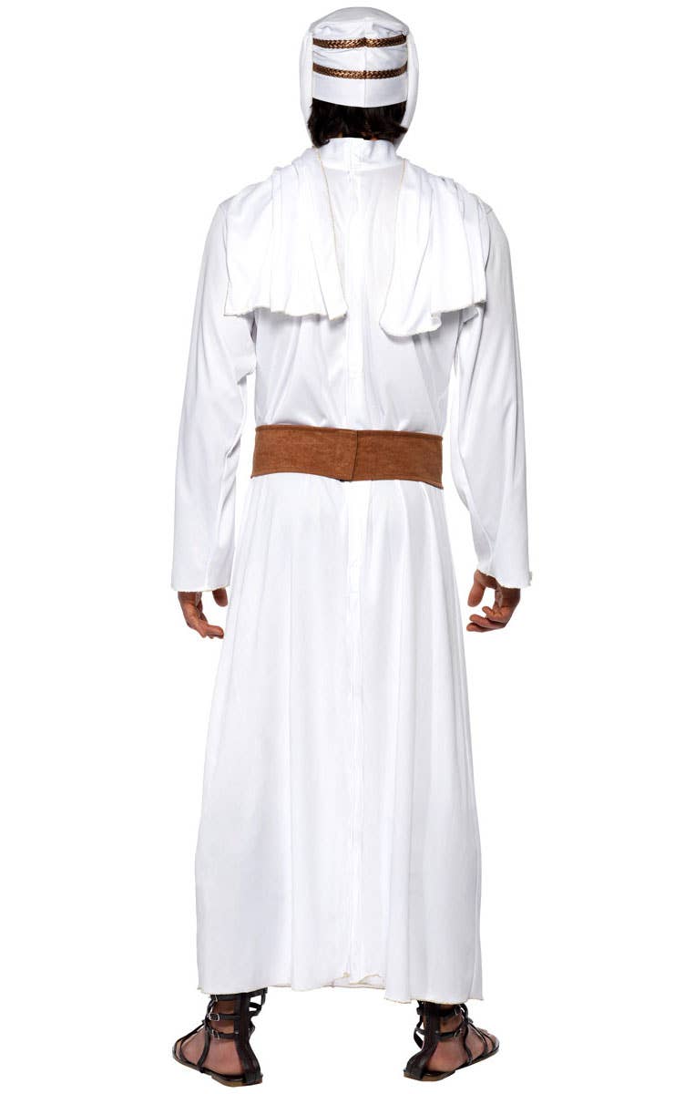 Lawrence of Arabia Men's White Costume Robe - Back Image