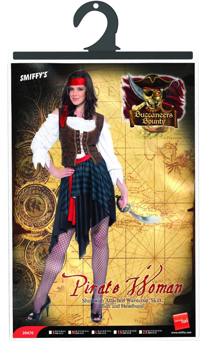 Women's Buccaneer Beauty Women's Pirate Costume Package Image
