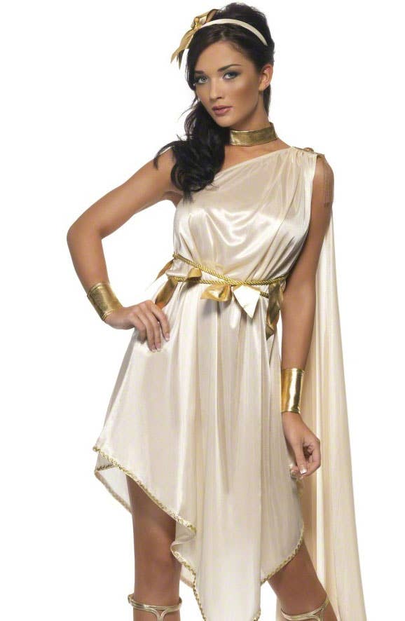 Womens Golden Goddess Roman Sexy Costume - Close Image