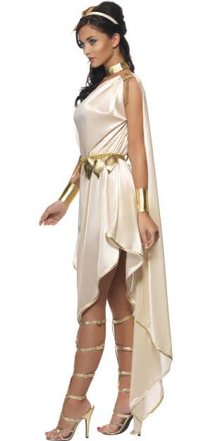 Womens Golden Goddess Roman Sexy Costume - Side Image 2