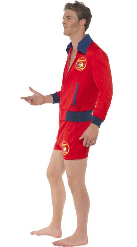 Deluxe Baywatch Men's Lifeguard Costume Side View