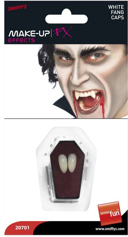 Adult's Vampire Halloween Fake Fangs Teeth Caps Packaging Image