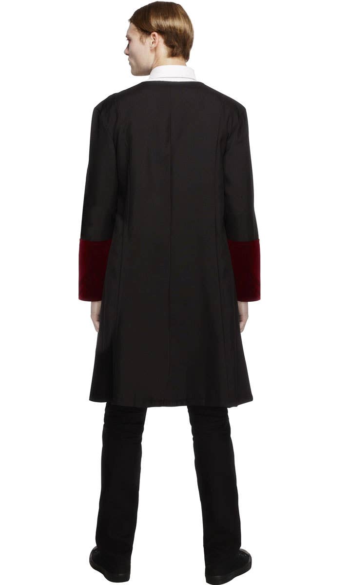 Men's Gothic Vampire Halloween Costume Back Image