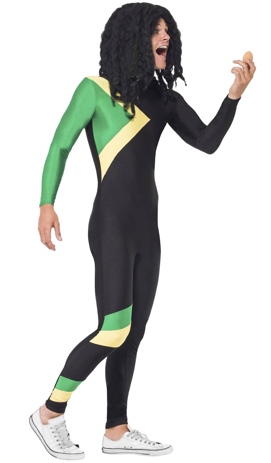 Cool Runnings Adult's Jamaican Bobsled Team Costume Side View