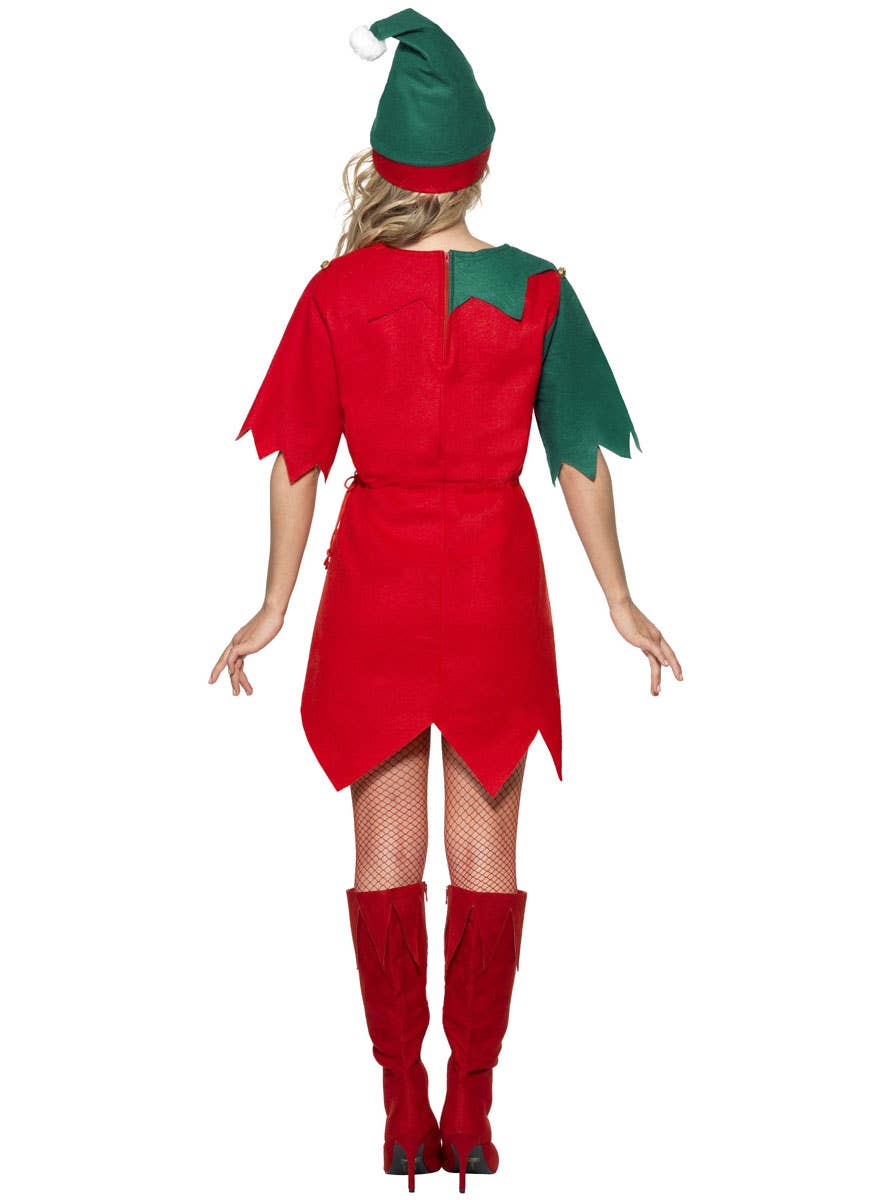 Women's Miss Santa Budget Christmas Dress Up Costume Back