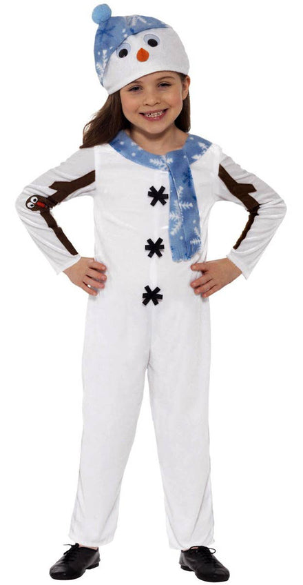 Toddler Kids Christmas Snowman Fancy Dress Costume Main Image