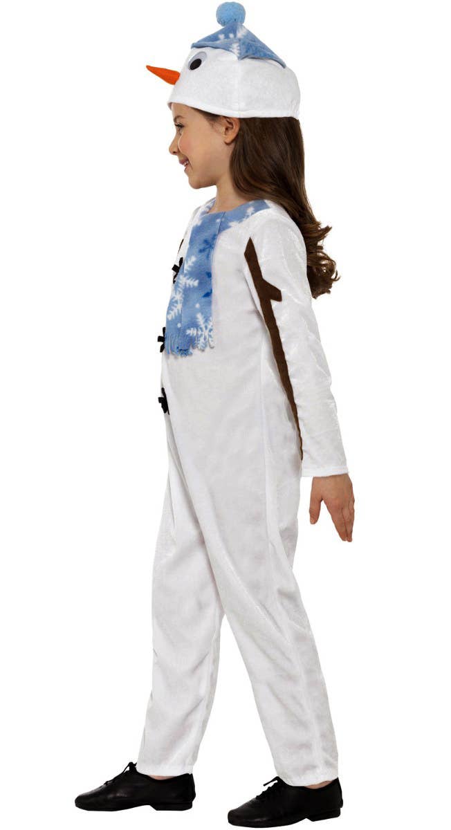 Toddler Kids Christmas Snowman Fancy Dress Costume Side Image