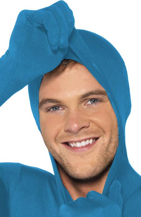 Men's Blue Second Skin Fancy Dress Costume Alternative