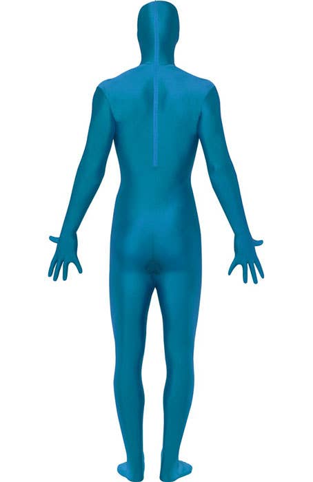 Men's Blue Second Skin Fancy Dress Costume Back