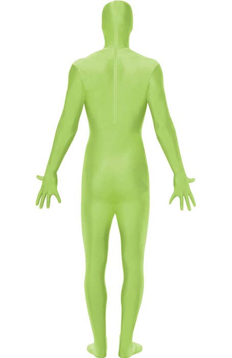 Men's Green Skin Suit Fancy Dress Costume Back