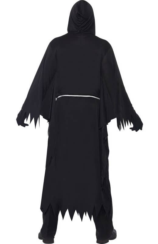 Classic Black Grim Reaper Men's Halloween Costume - Back Image