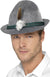 Oktoberfest Grey Mens Costume Hat with Feather - Main Image