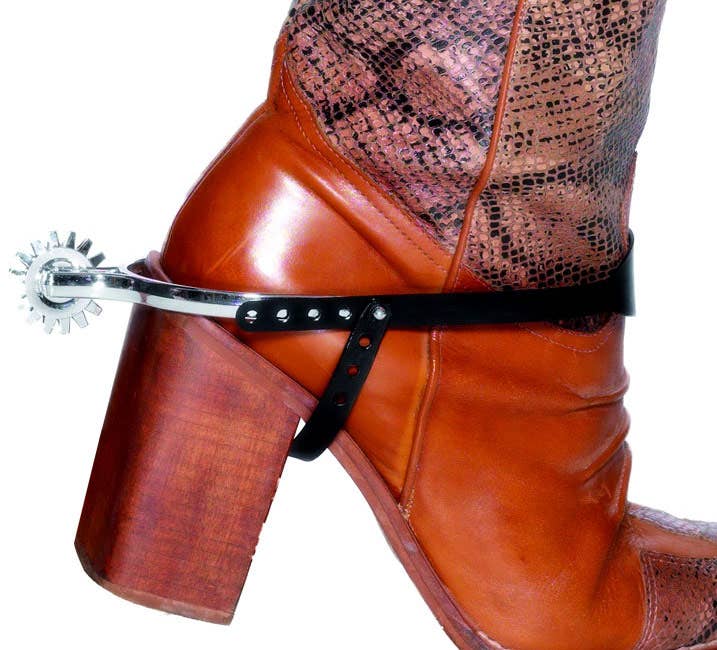 Cowboy Spurs Adults Western Style Costume Accessory Close Up Image