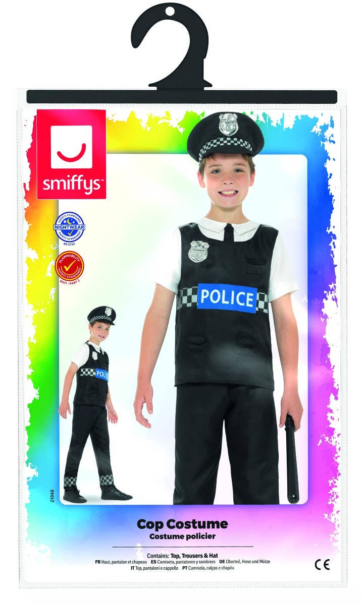 Cop Boys Police Officer Fancy Dress Costume Package Image