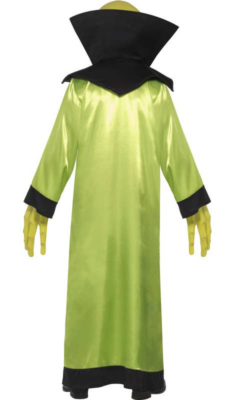 Mens Alien Green Space Fancy Dress Costume - Back Image