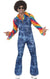 Funky Blue Denim Men's 1970s Disco Party Costume - Front Image