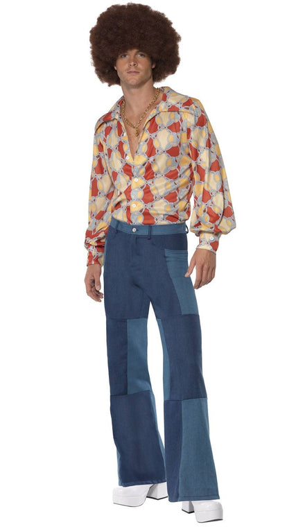 Mens Retro Days 1970s Fancy Dress Costume - Main Image