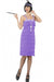 Women's Lavender 1920's Gatsby Flapper Costume Front View
