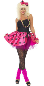 Pop Star Women's 1980's Costume Tutu Accessory Kit - Front