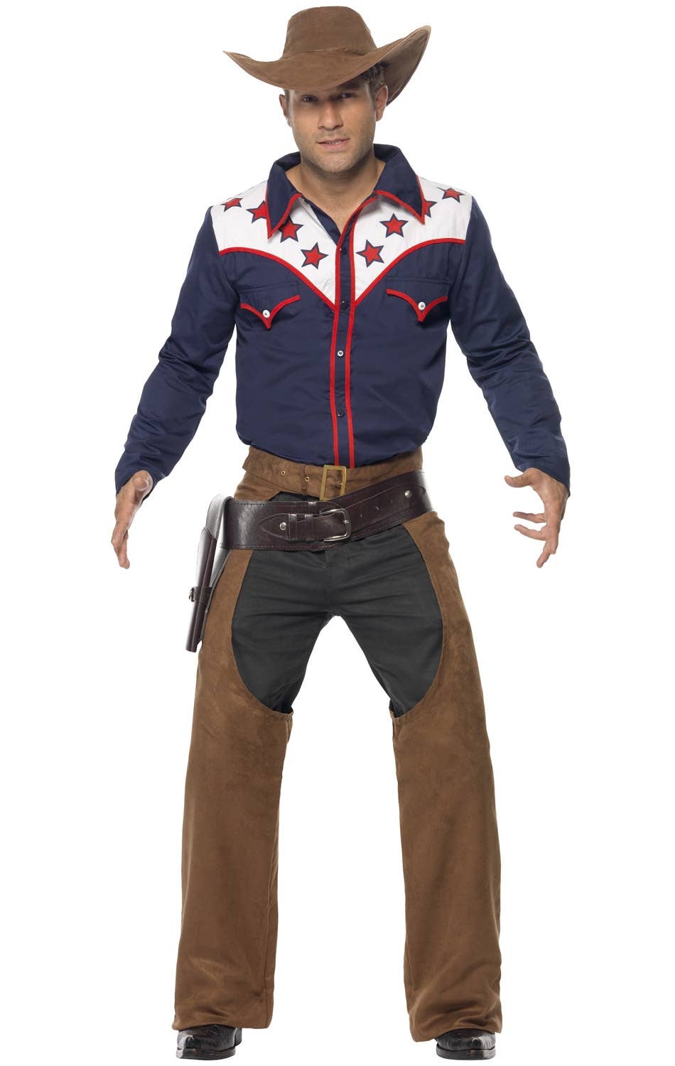 Men's Western Rodeo Cowboy Costume Image 2