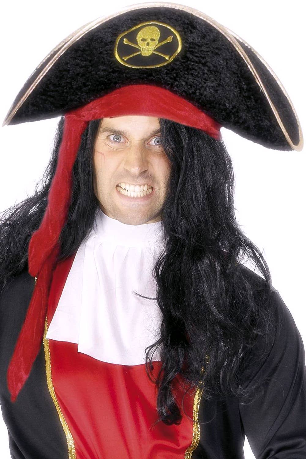 Adult's Nautical Pirate Captain Costume Accessory Hat Alternative Image