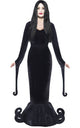 Women's Long Black Dutchess of the Manor Halloween Costume Front View