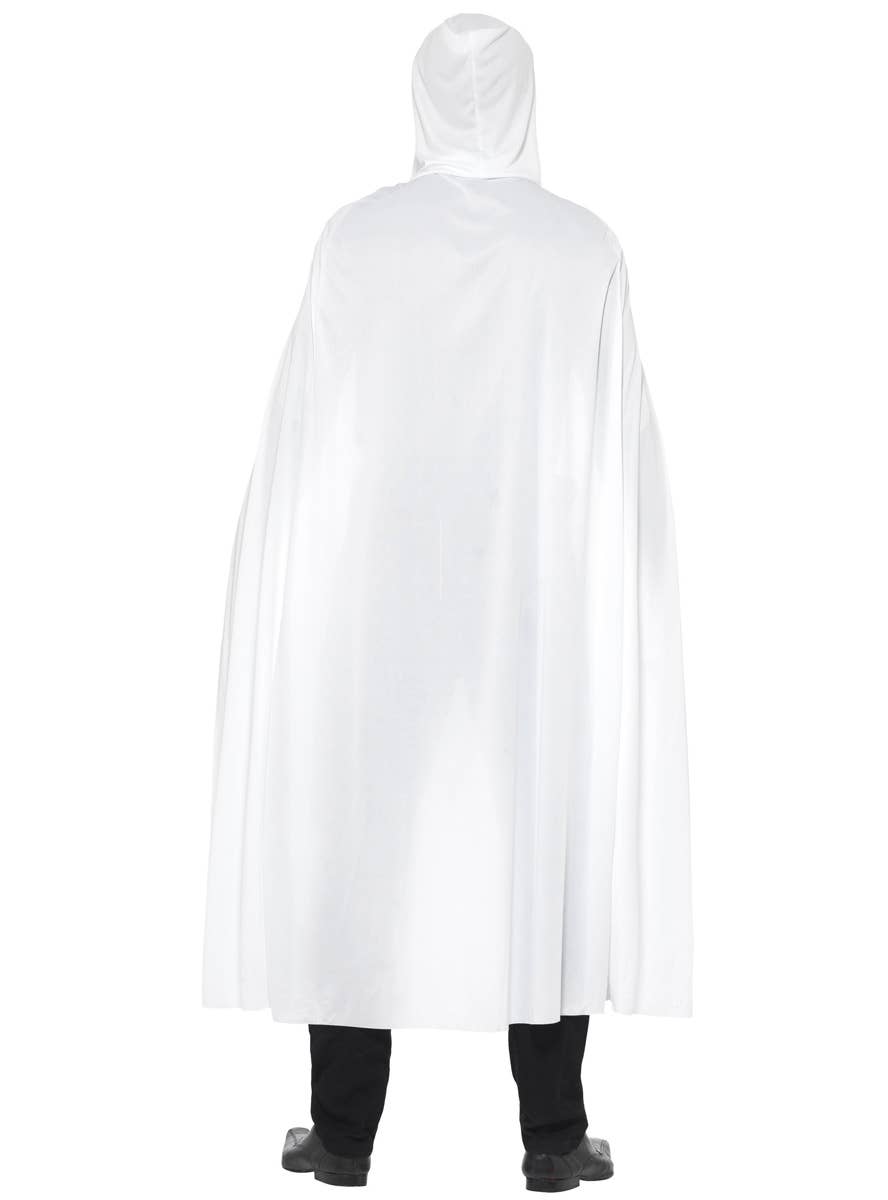 Adults Long White Basic Costume Cape Back Image