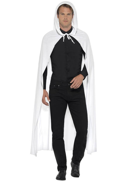 Adults Long White Basic Costume Cape Main Image