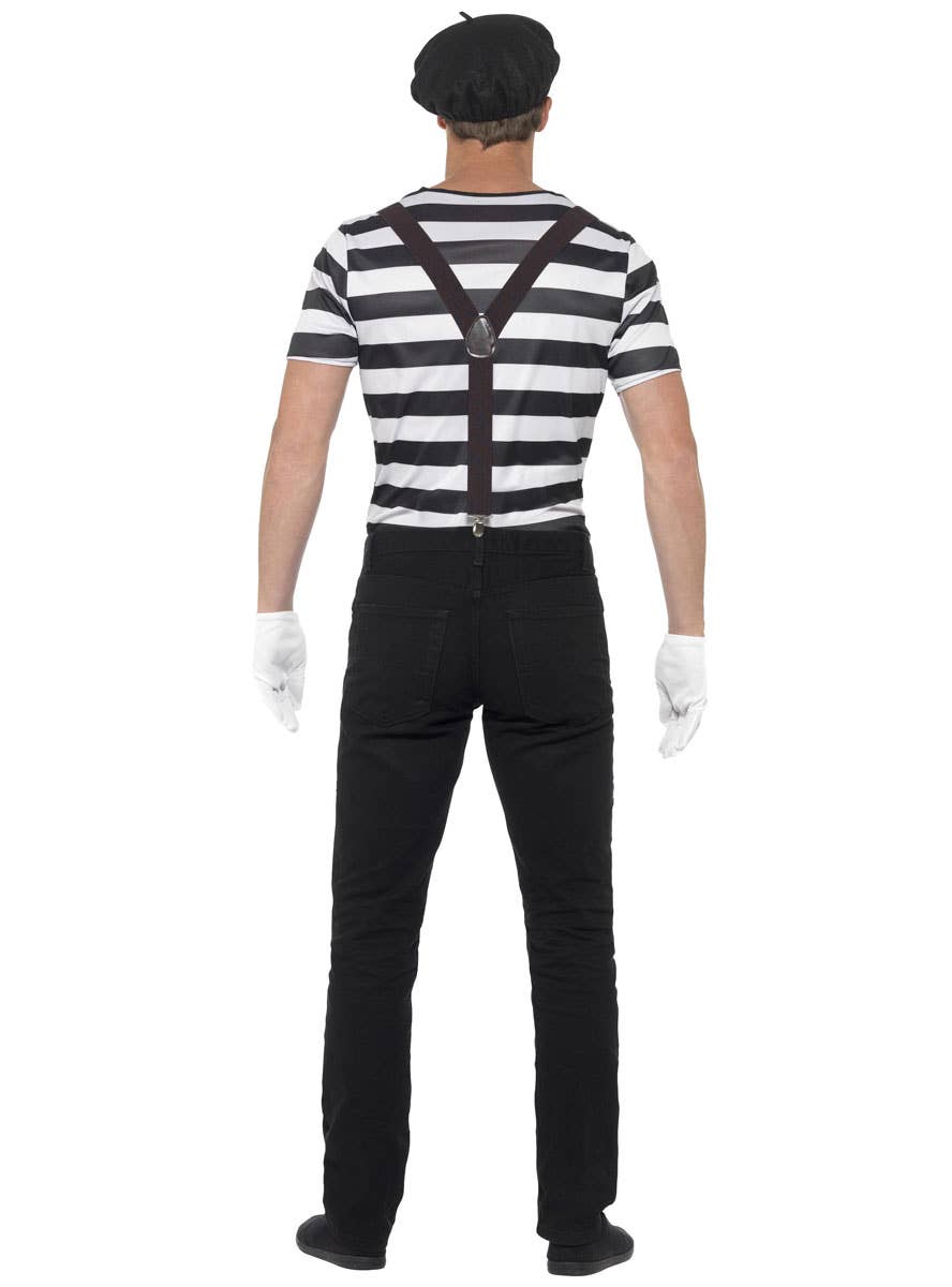 Mime Artist Men's Costume Back Image