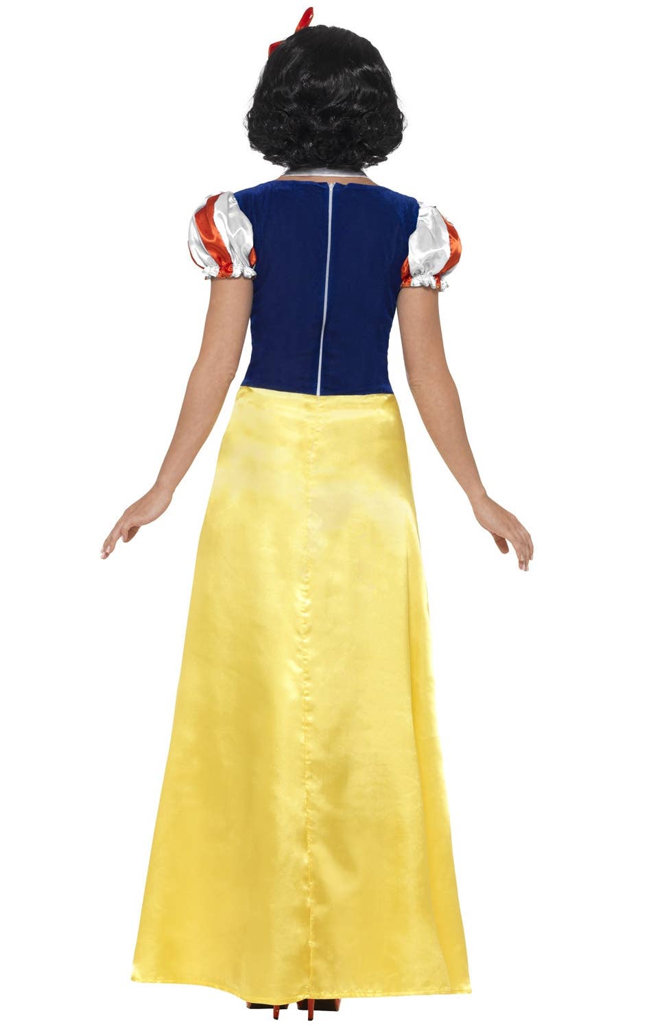 Women's Fairytale Snow White Fancy Dress Costume Back View