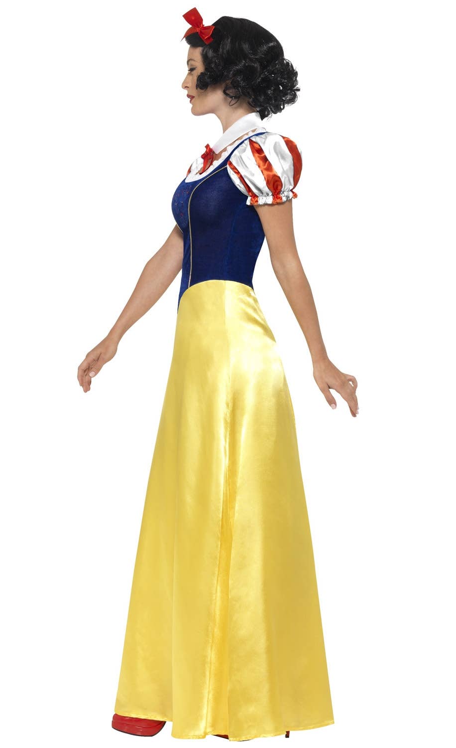 Women's Fairytale Snow White Fancy Dress Costume Side View