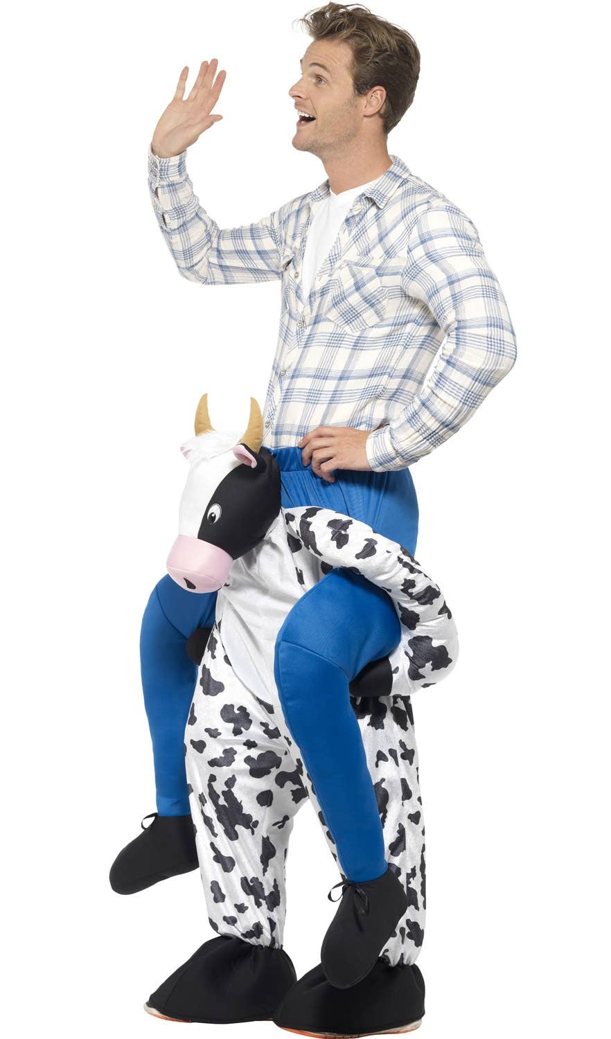 Adult's Cow Piggy Pack Novelty Fancy Dress Costume Side