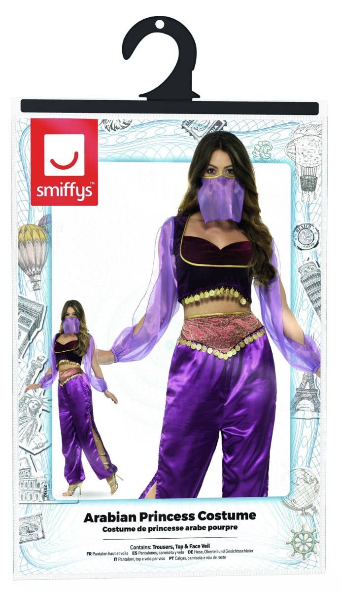 Women's Sexy Arabian Princess Costume - Genuine Packaging