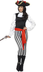 Women's Lady Pirate Pants Fancy Dress Costume Main Image