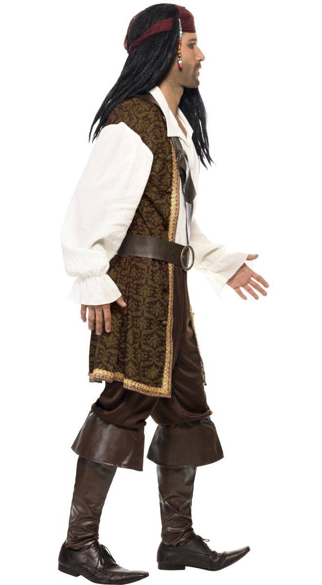 Men's Jack Sparrow High Seas Pirate Costume Side