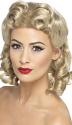 Image of Sweetheart 1940s Pin Up Girl Blonde Wig