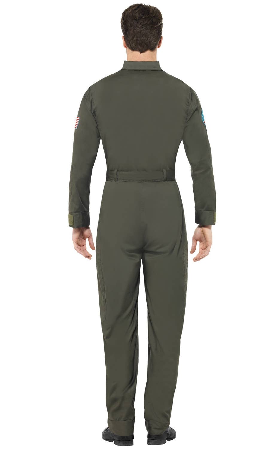 Deluxe Men's Maverick Top Gun Aviator Flight Suit Costume Image 4