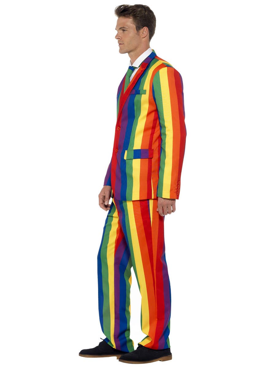 Deluxe Over the Rainbow Men's Stand Out Costume Suit - Side Image