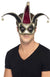 Red and Black Harlequin Jester Masquerade Mask Main Image