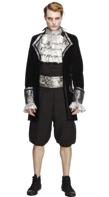 Men's Gothic Vampire Halloween Costume Main Image