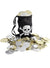 Black Pirate Pouch with Gold Coins