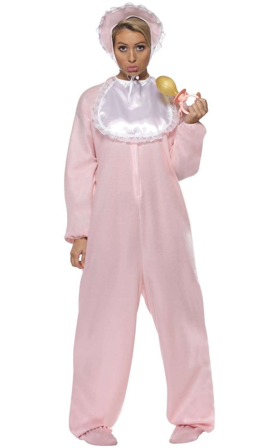Novelty Women's Pink Baby Girl Romper Jumpsuit Costume