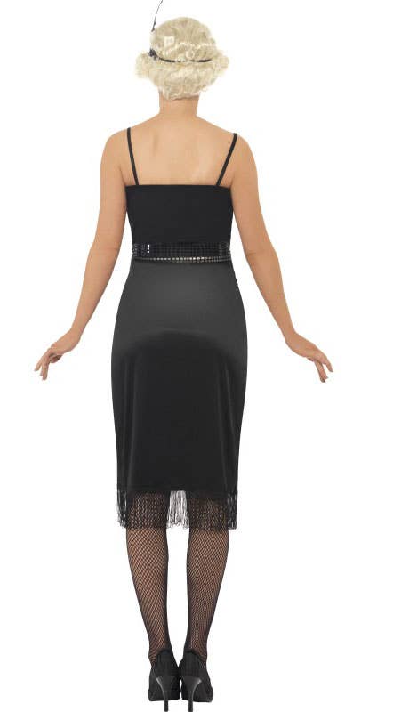 Womens Black Gatsby Costume- Back Image